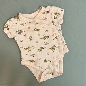 Disney Kimino Short sleeve bodysuit, Bambi print, 0-3 months